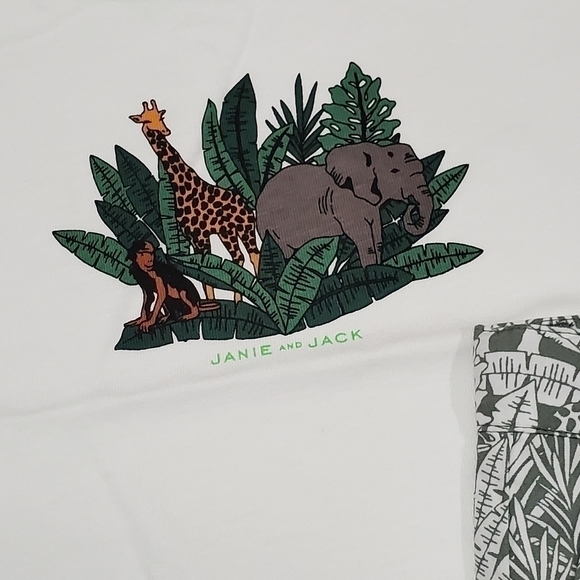 Janie and Jack Outfit Safari Zoo Animals Outfit NWT - Picture 6 of 6
